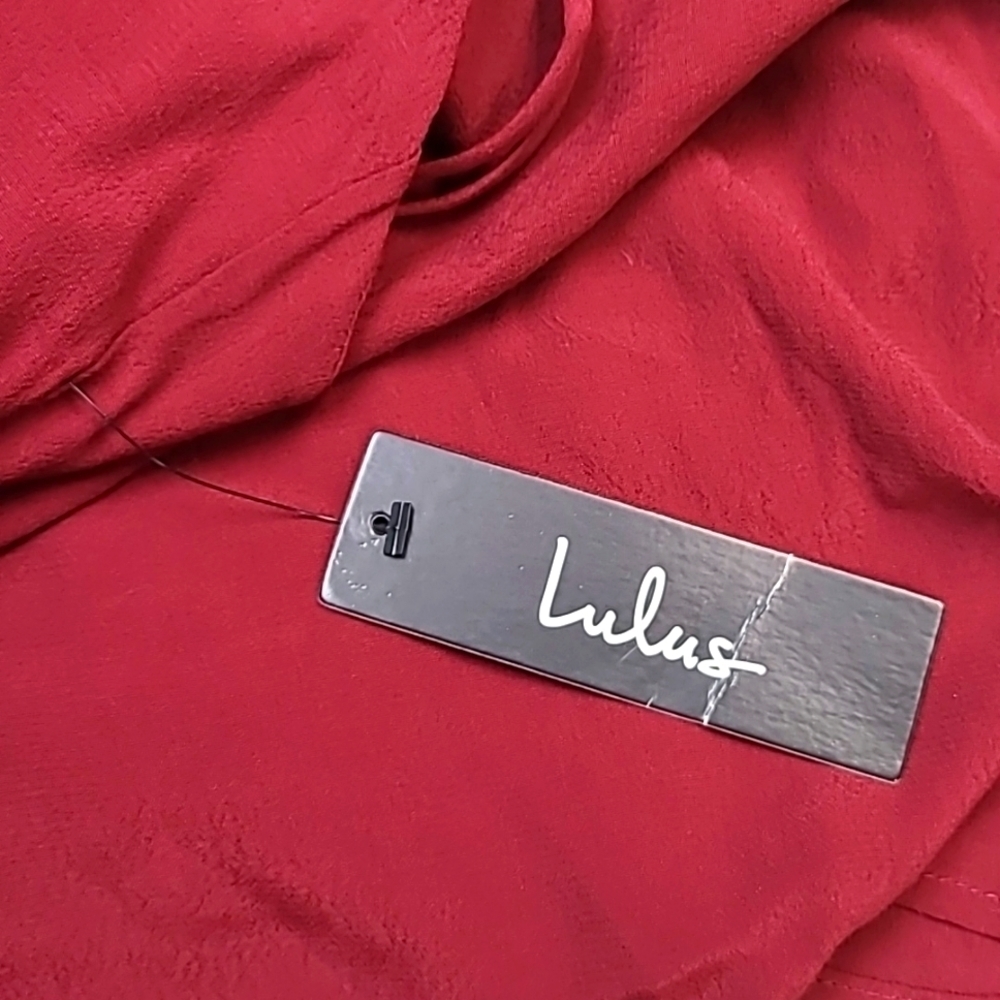 New With Tags Lulus A-line Faux Button Front Mini Dress Size S - Picture 6 of 9